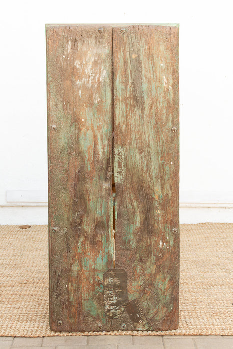 Antique Verdigris Teak Takhat Coffee Table