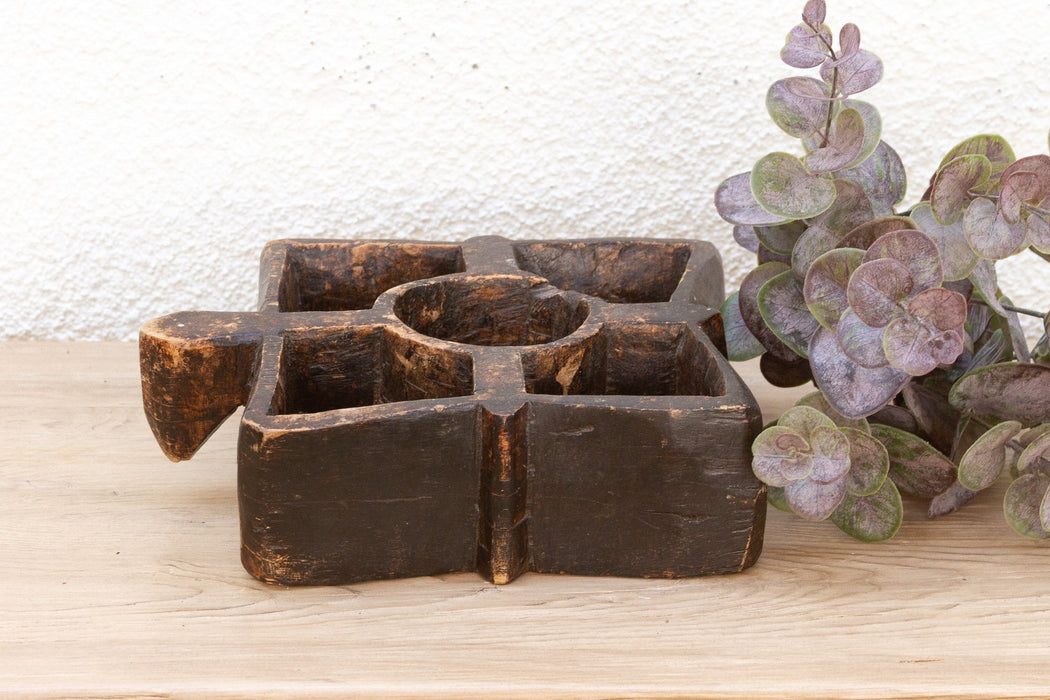 Farmhouse Hand Carved Spice Tray
