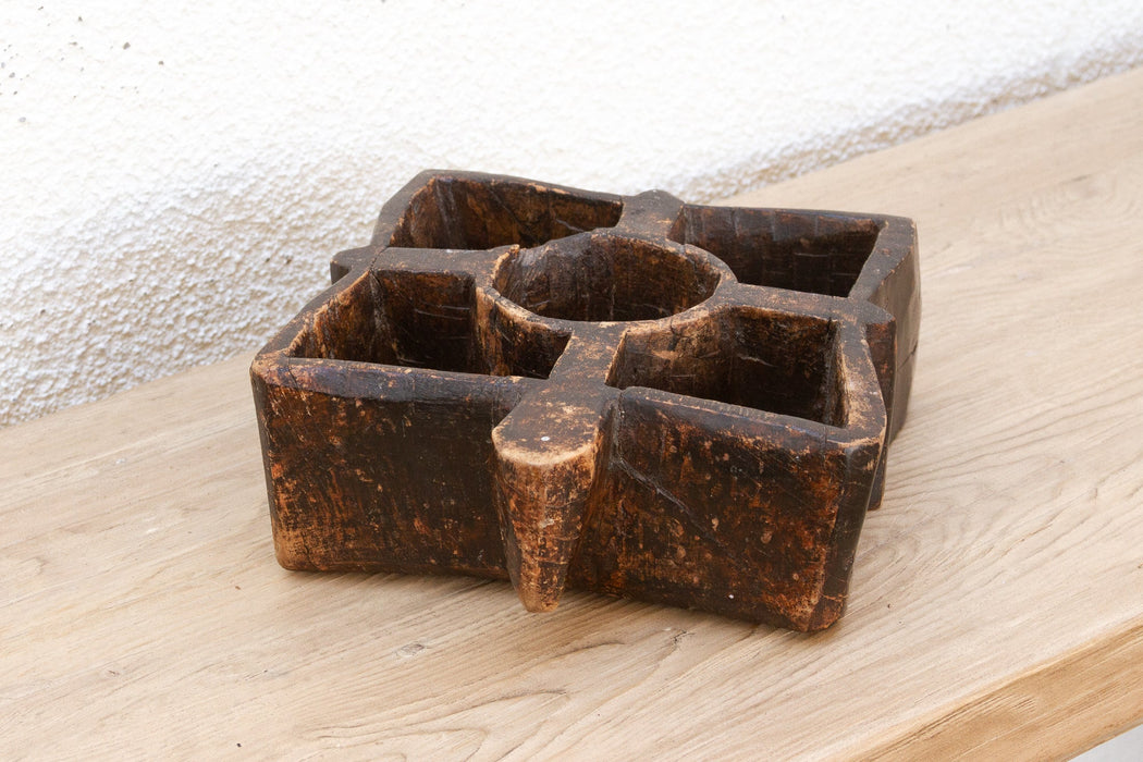 Farmhouse Hand Carved Spice Tray
