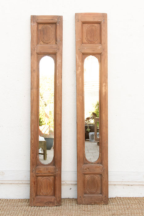 Set of 2, Portuguese Colonial Architectural Mirror Panels