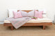 Reclaimed Wood Modern Moroccan Carved Low Sofa