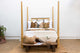 Bleached Farmhouse Queen Poster Bed
