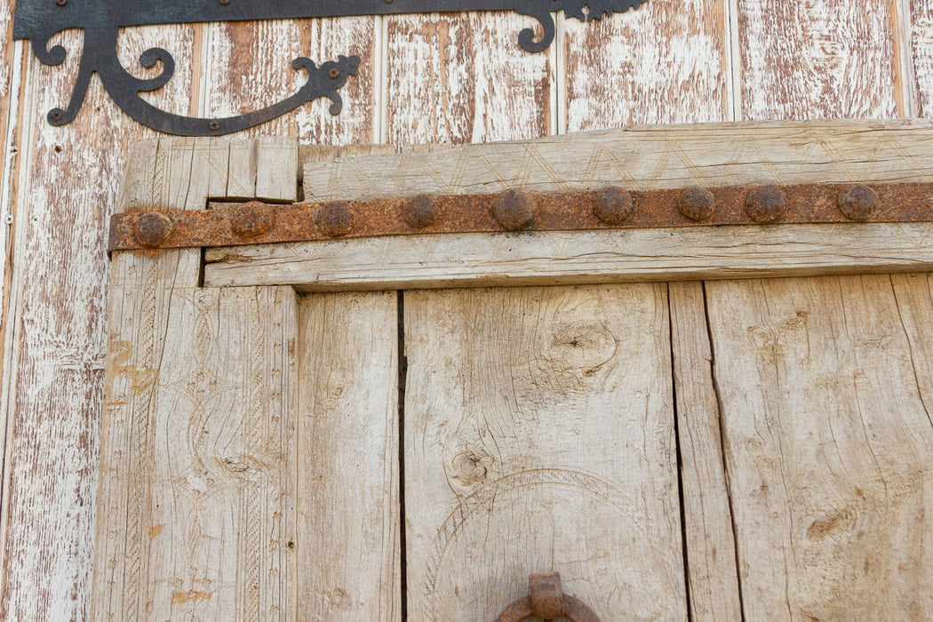 Antique Bleached Moroccan Farmhouse Door
