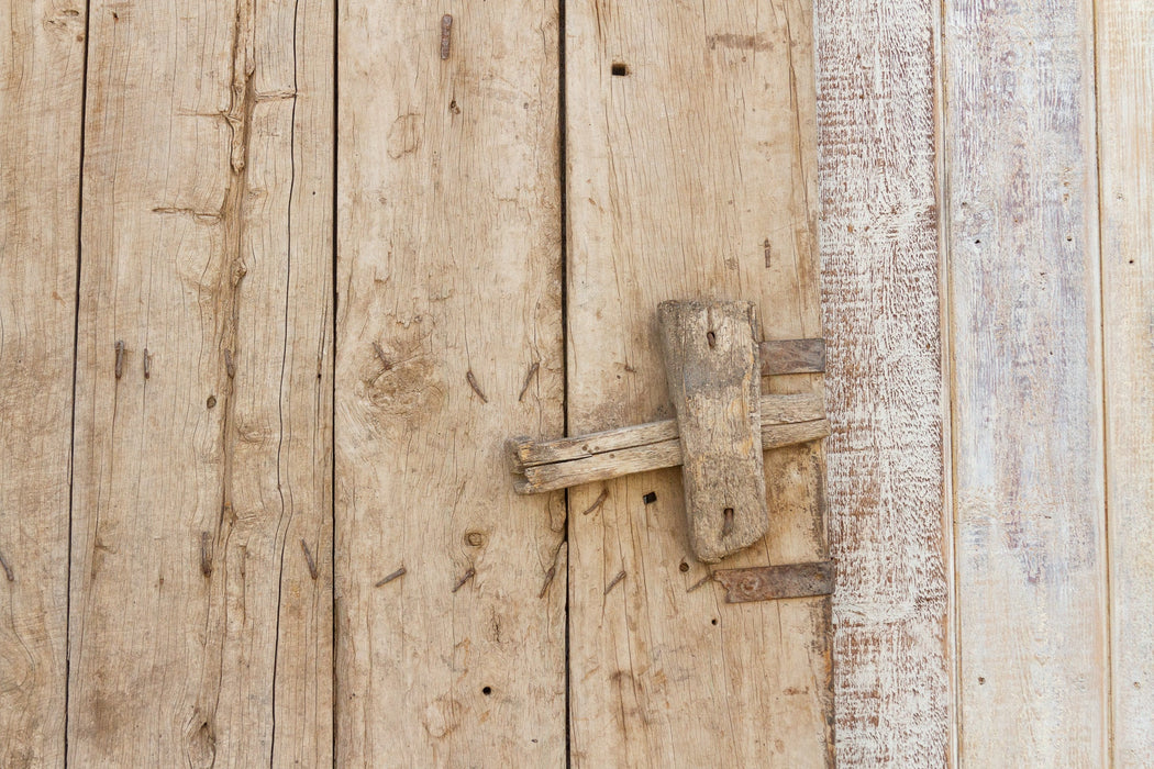 Antique Bleached Moroccan Farmhouse Door