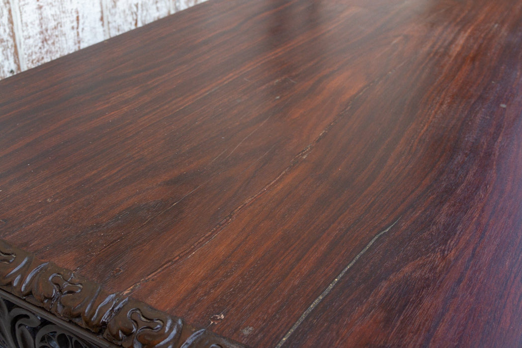 19th Century Carved Rosewood Colonial Sideboard