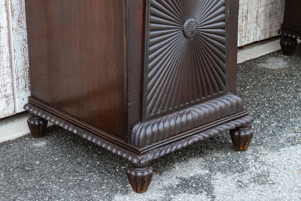 19th Century Carved Rosewood Colonial Sideboard