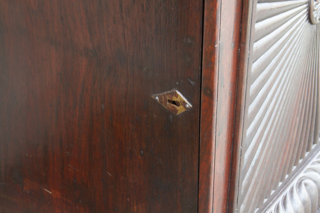 19th Century Carved Rosewood Colonial Sideboard