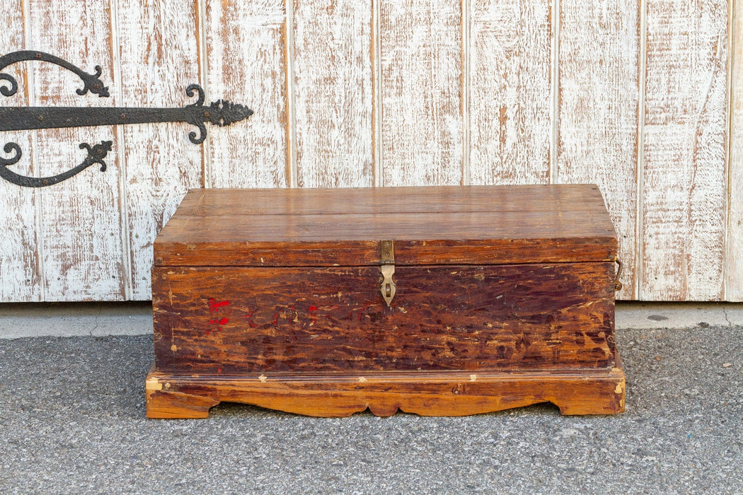 19th Century Indo-Portuguese Goa Painted Trunk