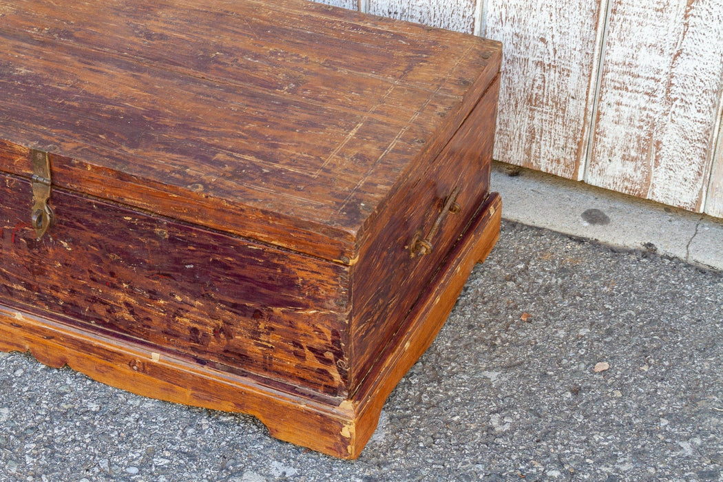 19th Century Indo-Portuguese Goa Painted Trunk