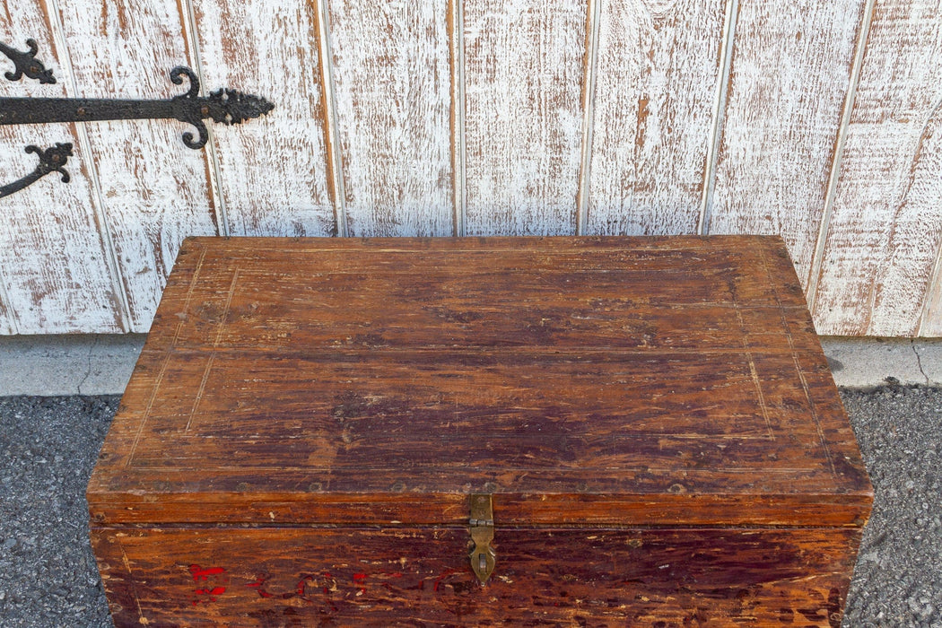 19th Century Indo-Portuguese Goa Painted Trunk