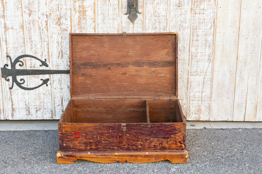 19th Century Indo-Portuguese Goa Painted Trunk