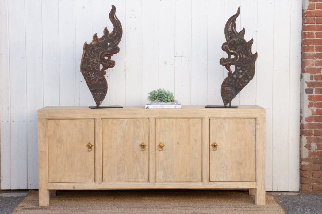 Long Reclaimed Elm Farmhouse Sideboard
