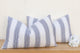 Vintage French Farmhouse Stripe Lumbar Pillows, A Pair