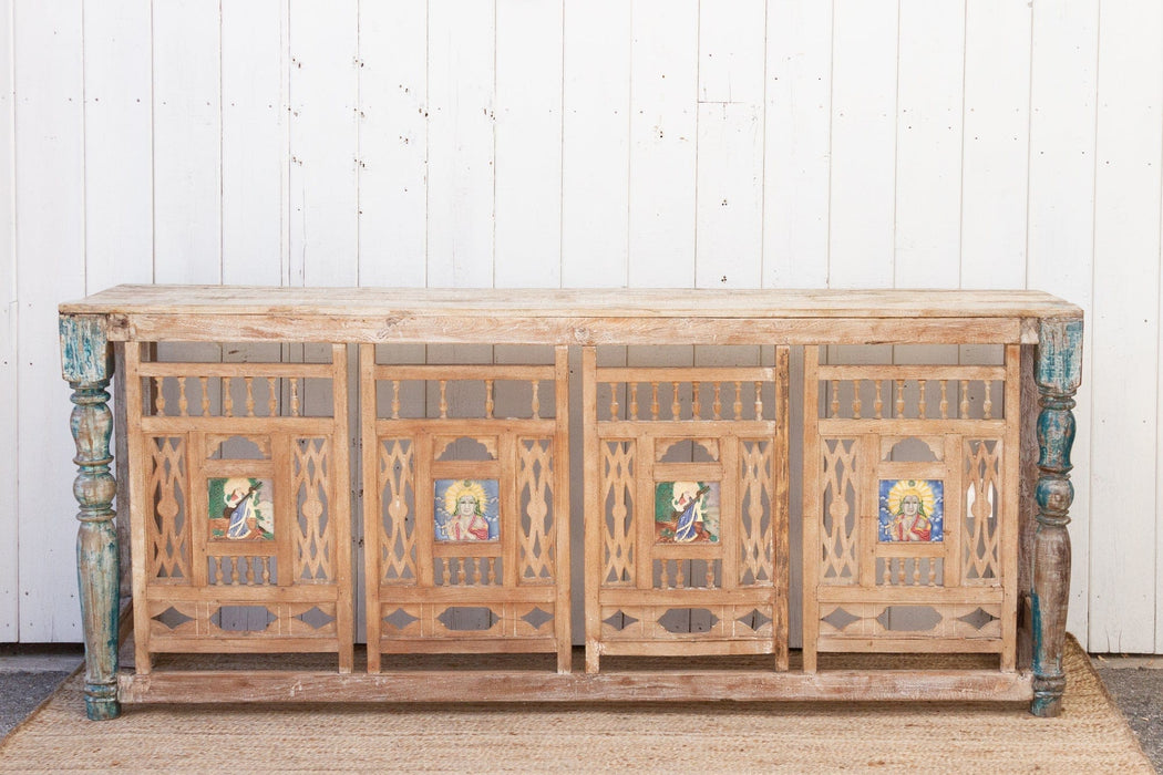 19th Century Architectural Carved Balcony Console Table