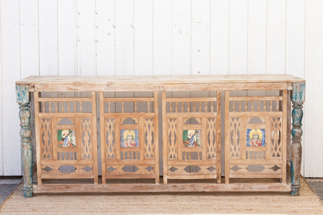 19th Century Architectural Carved Balcony Console Table