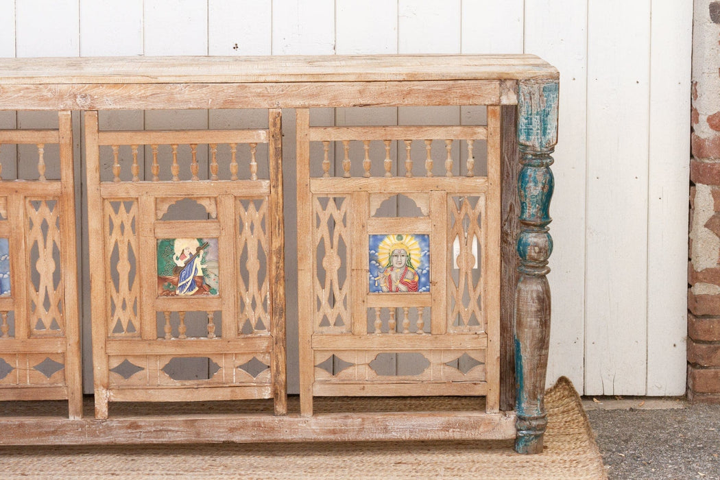 19th Century Architectural Carved Balcony Console Table