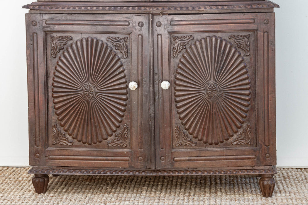 19th Century Indo-Portuguese Teak Tall Cabinet