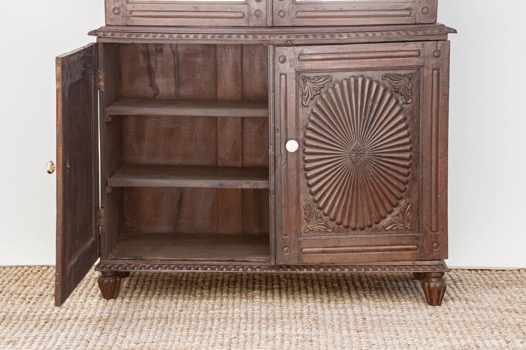 19th Century Indo-Portuguese Teak Tall Cabinet