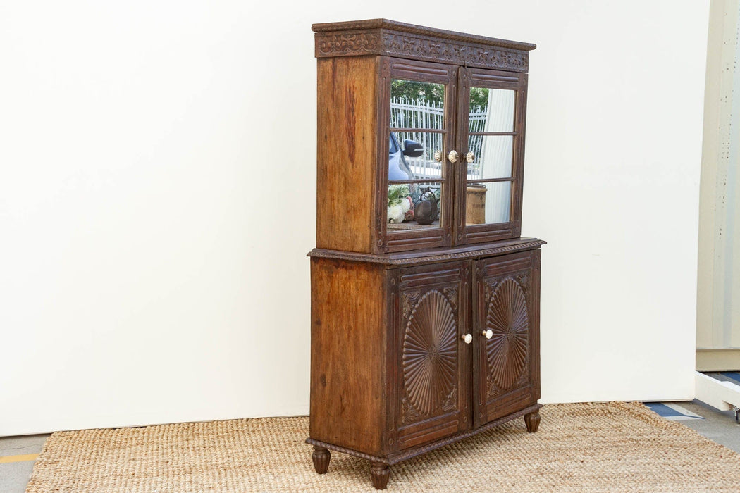 19th Century Indo-Portuguese Teak Tall Cabinet