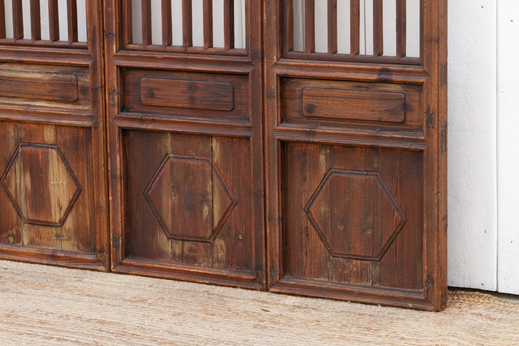 Set of Four, 19th Century Farmhouse Screen Panels