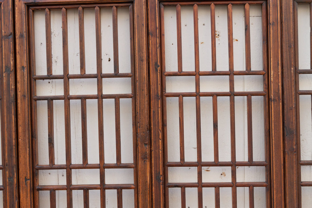 Set of Four, 19th Century Farmhouse Screen Panels