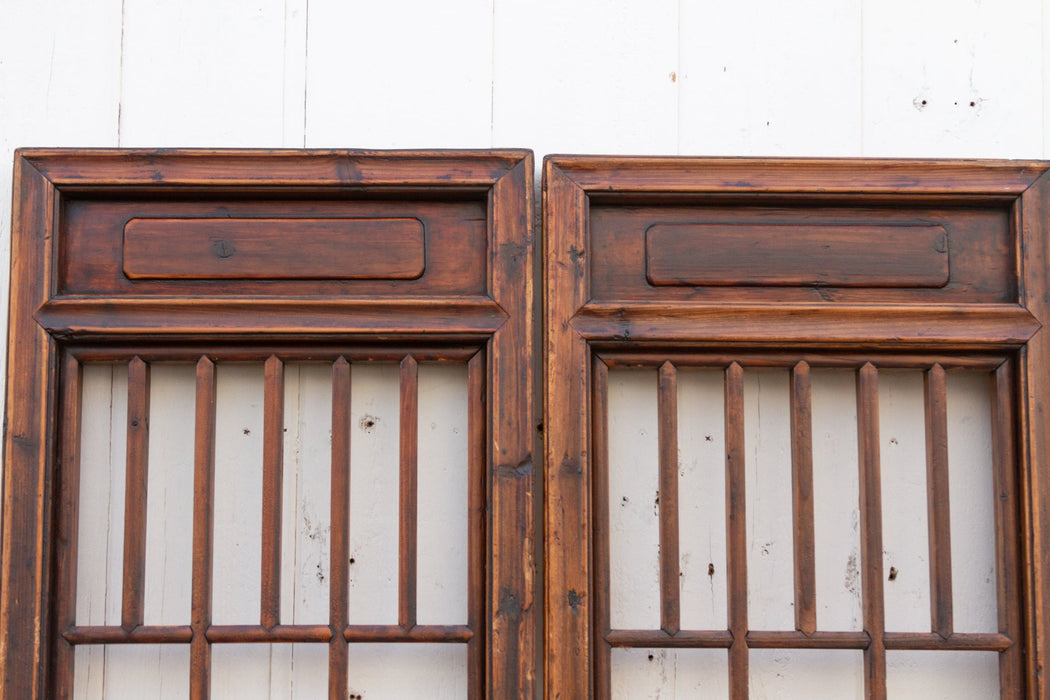 Set of Four, 19th Century Farmhouse Screen Panels