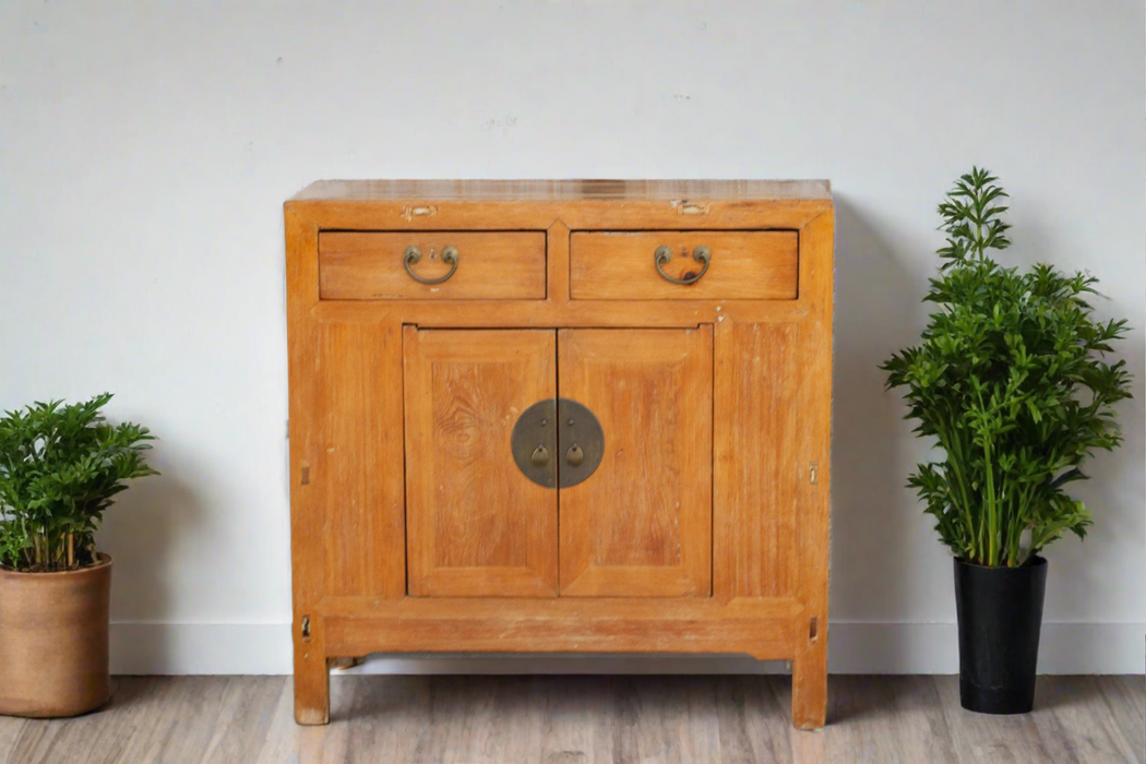 Charming Asian Farmhouse Buffet Cabinet