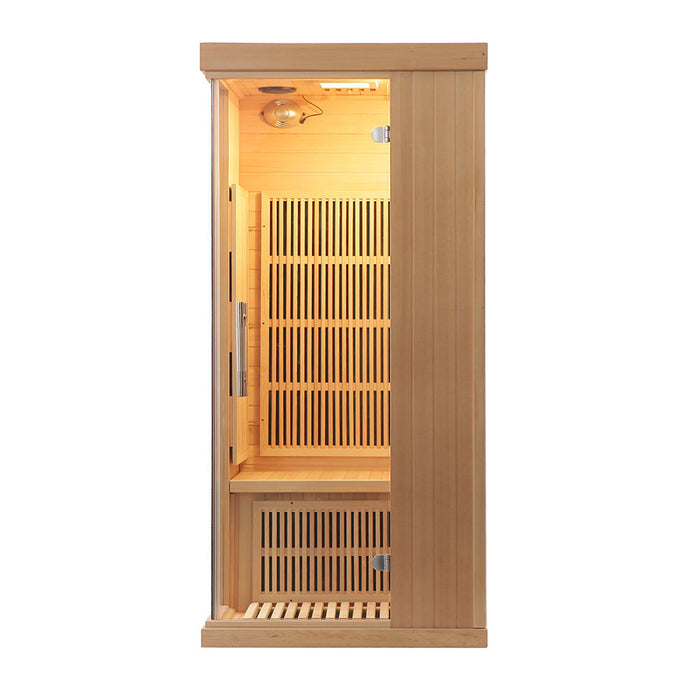 SAUNA EVOLUTION®  Indoor Carbon Heaters Glass Door Sauna Room Far Infrared 09