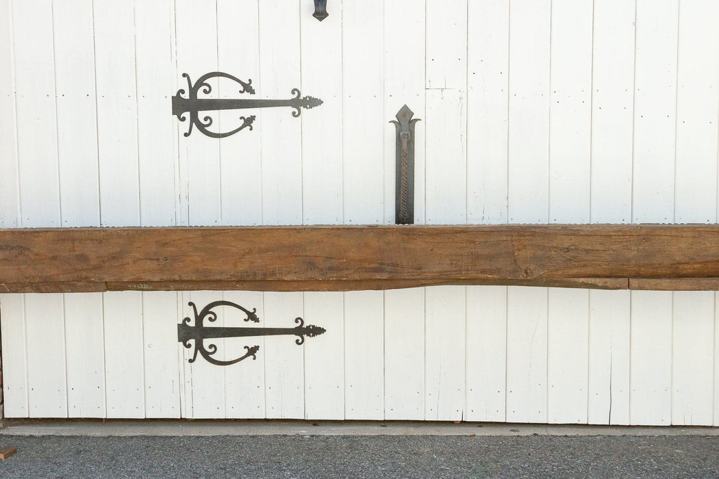 1840's Indian Pondicherry Floral & Elephant Carved Beam