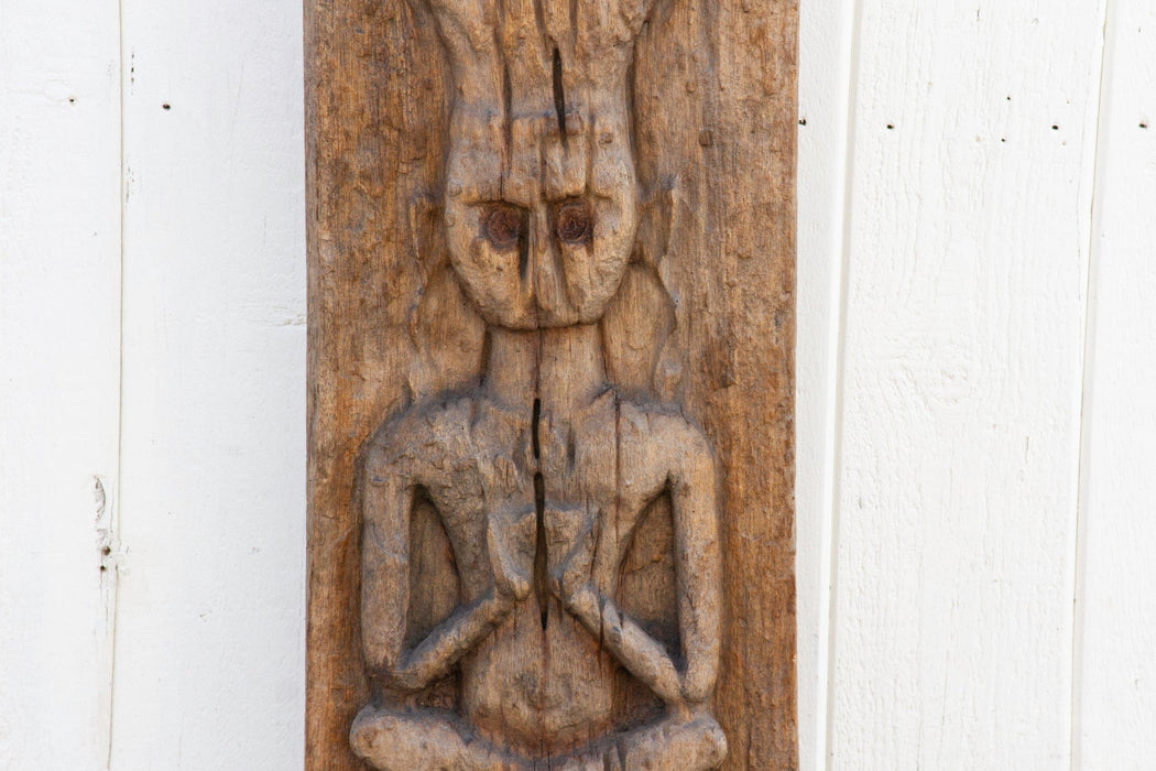 19th Century Carved Bastar Panel on Stand