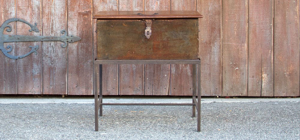 19th Century Merchant Box on Stand