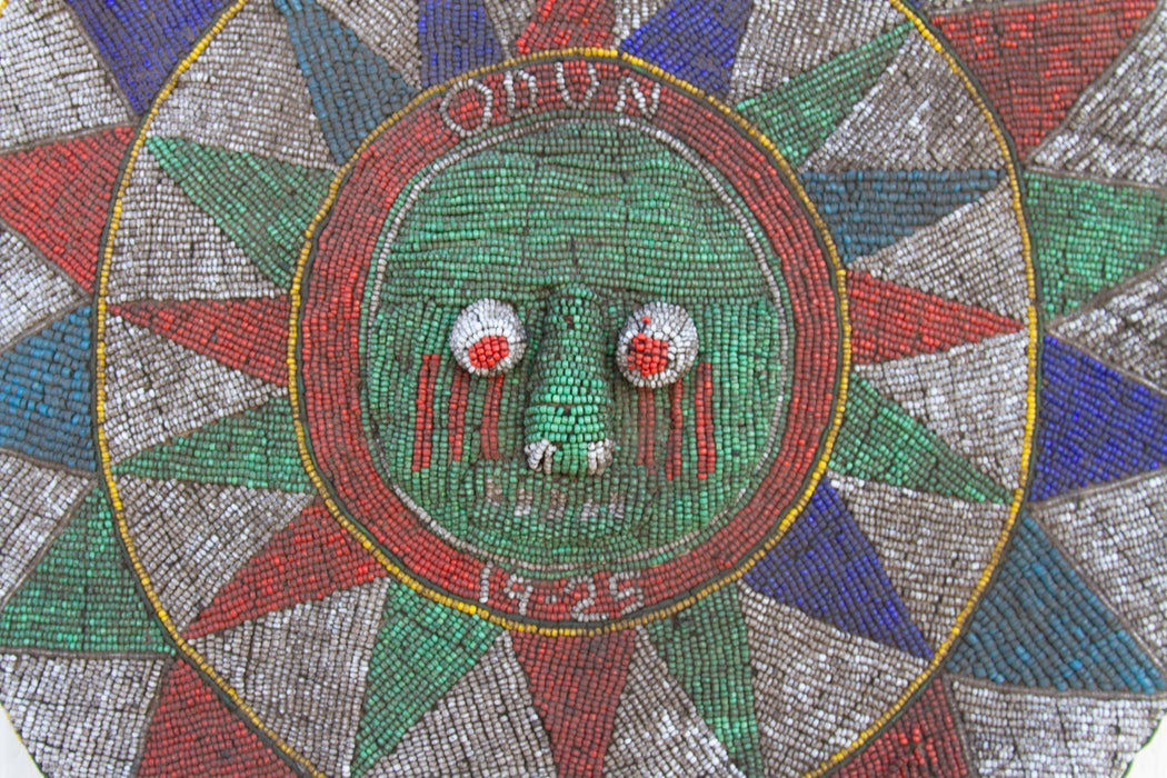 1920's Multicolor Beaded African Shield