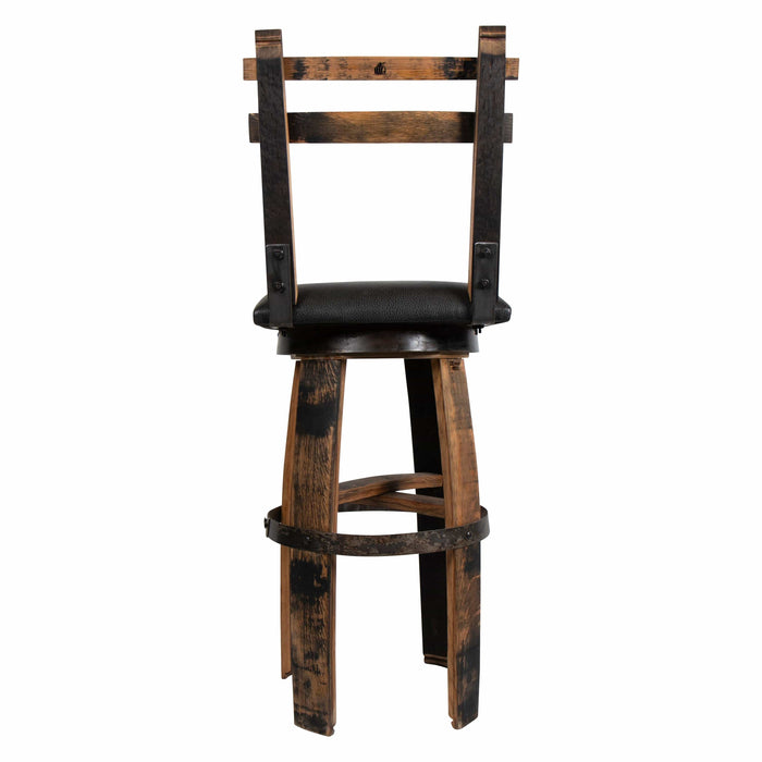 160 PROOF Bar Stool with Swivel Vinyl Seat