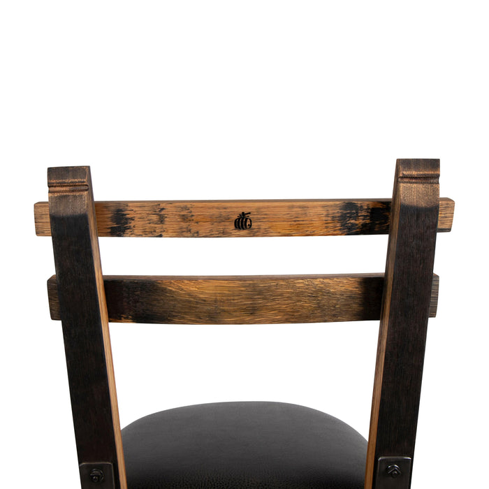 160 PROOF Bar Stool with Swivel Vinyl Seat