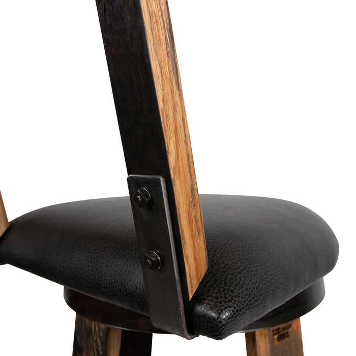 160 PROOF Bar Stool with Swivel Vinyl Seat