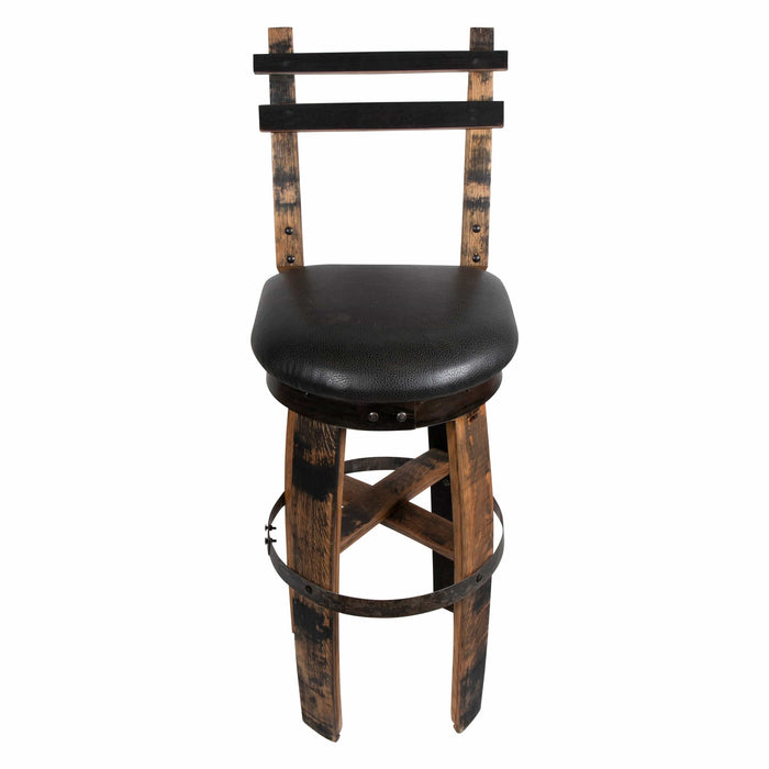 160 PROOF Bar Stool with Swivel Vinyl Seat
