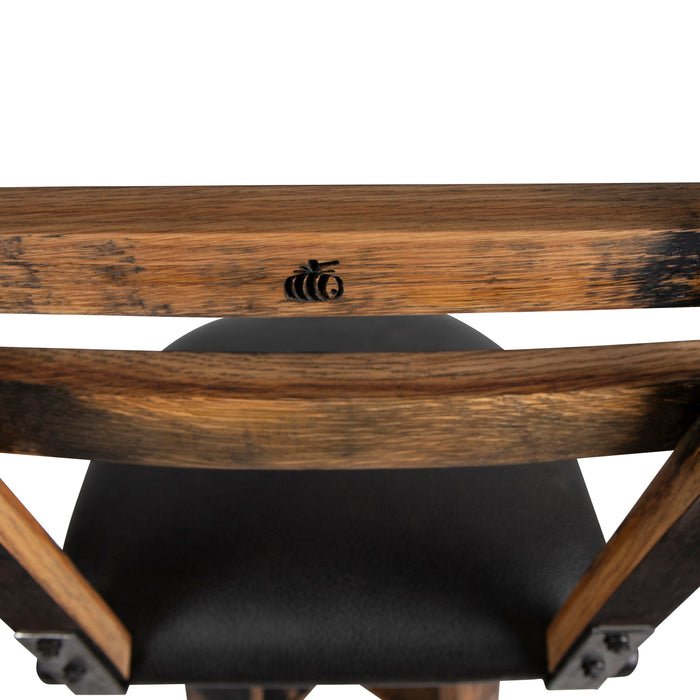 160 PROOF Bar Stool with Swivel Vinyl Seat