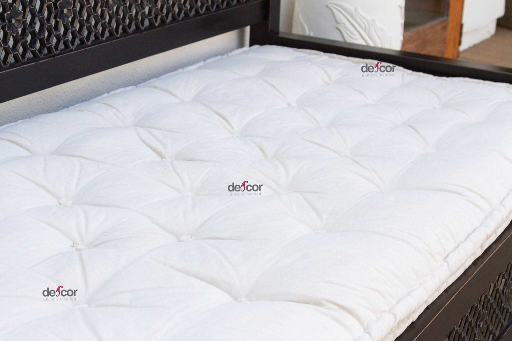 9 Ft Long Floral Carved Daybed