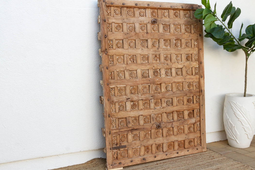 18th Century Bikaner Carved Ceiling Panel