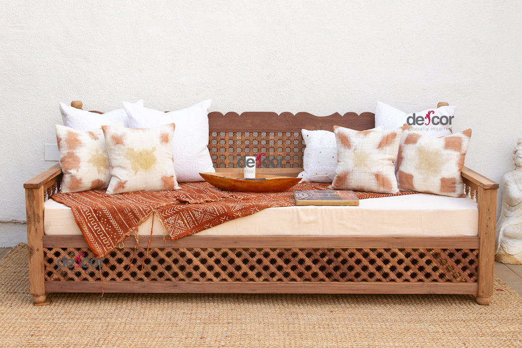 96" Long Moroccan Mousharabi Daybed Sofa