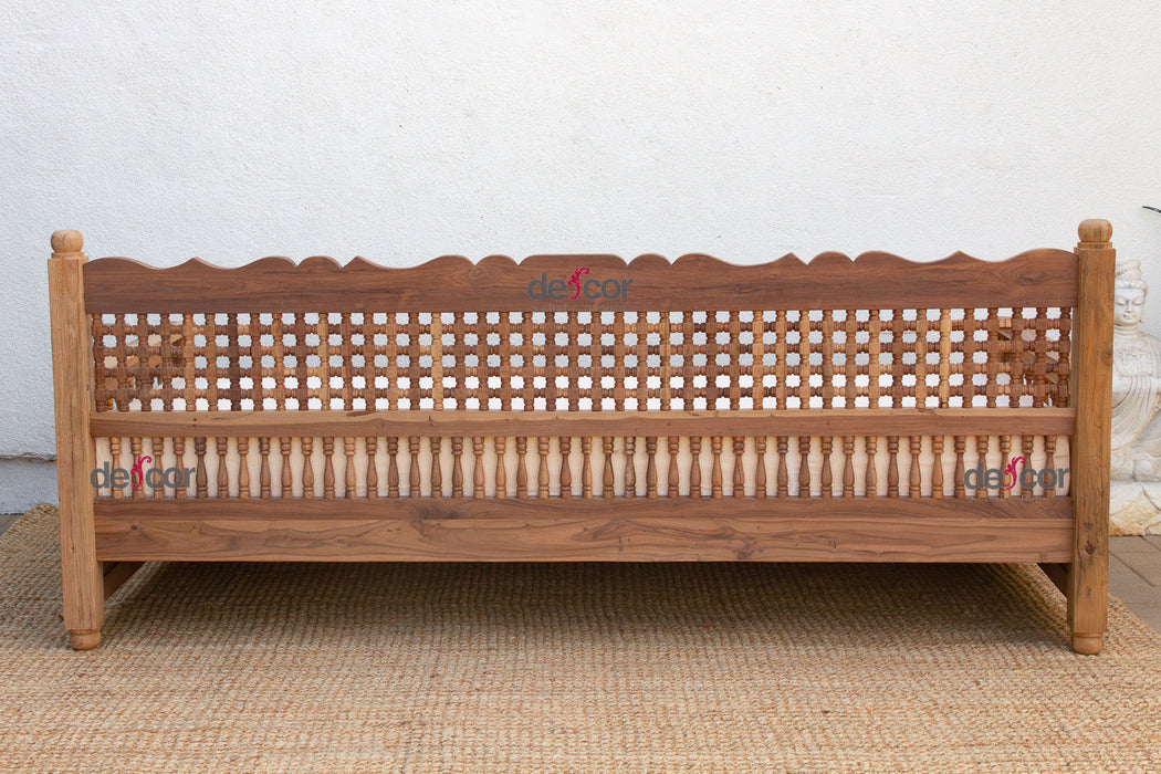 96" Long Moroccan Mousharabi Daybed Sofa