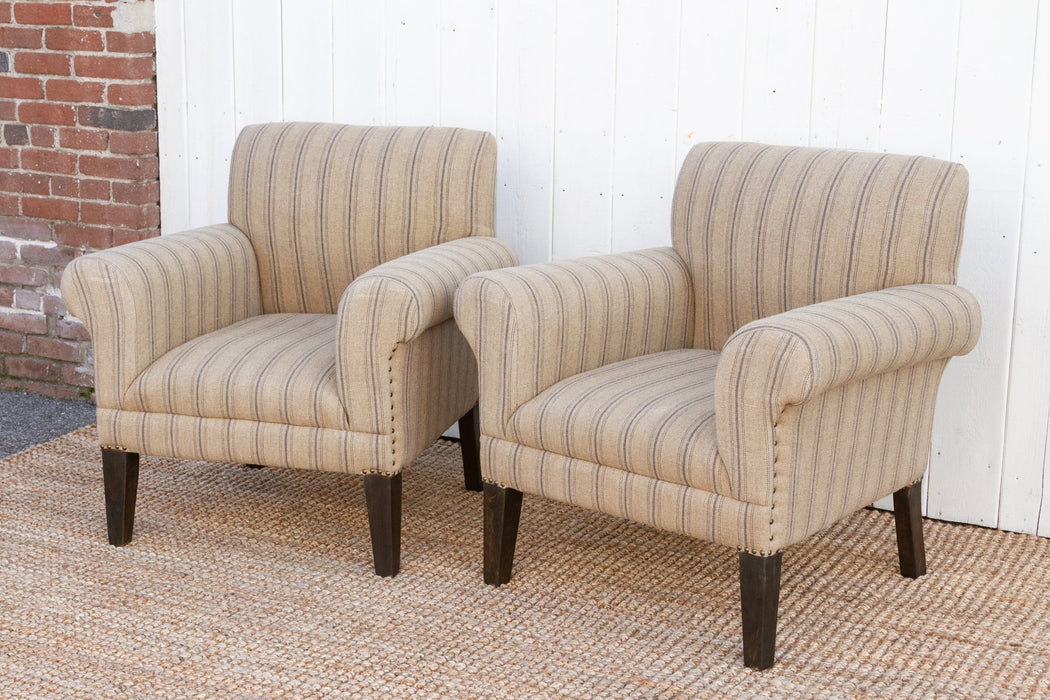 Pair of French Farmhouse Club Chair
