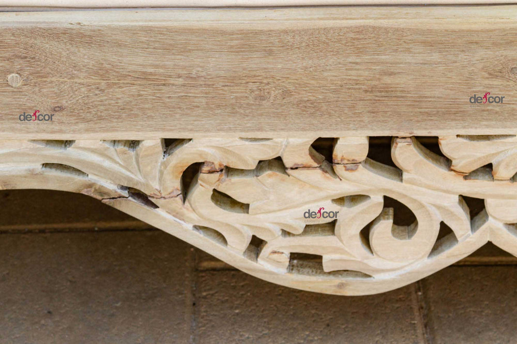 108" Long Bleached Teak Anglo Indian Daybed