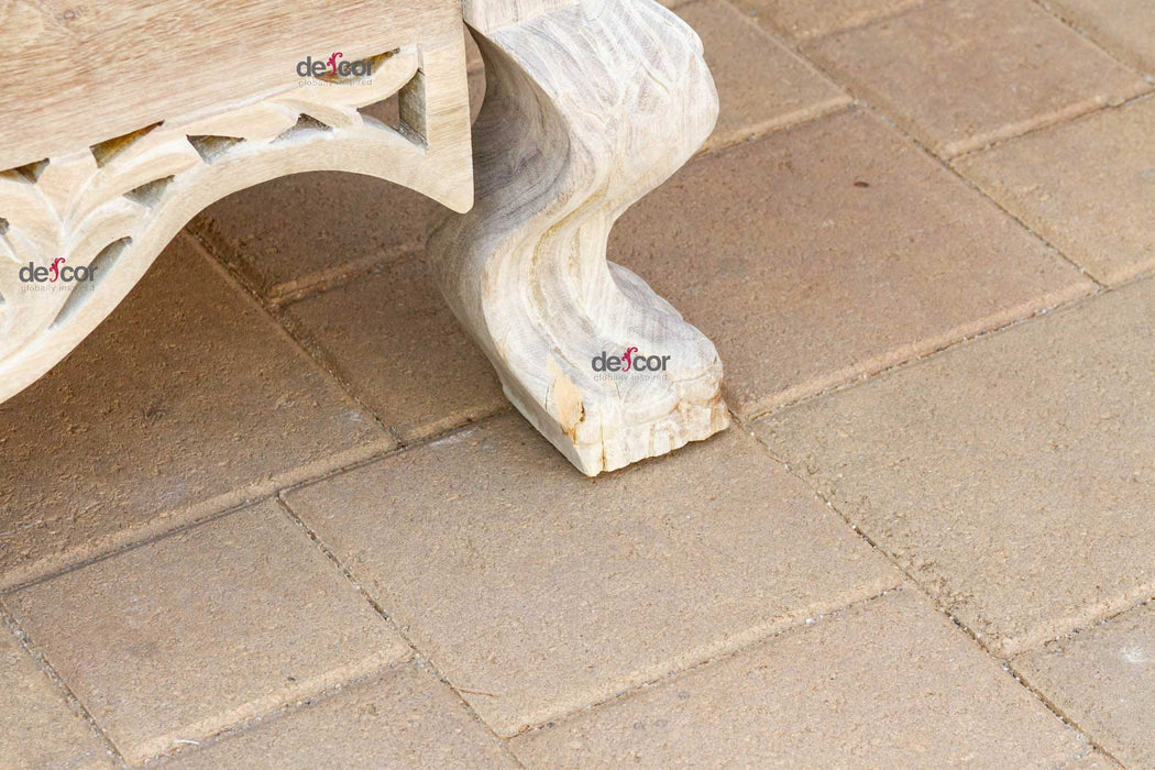 108" Long Bleached Teak Anglo Indian Daybed