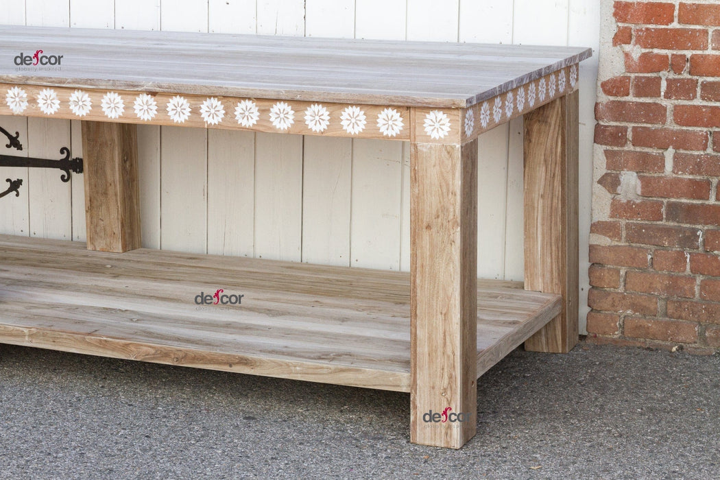 10ft Blossom Mother Pearl Inlay Display Table