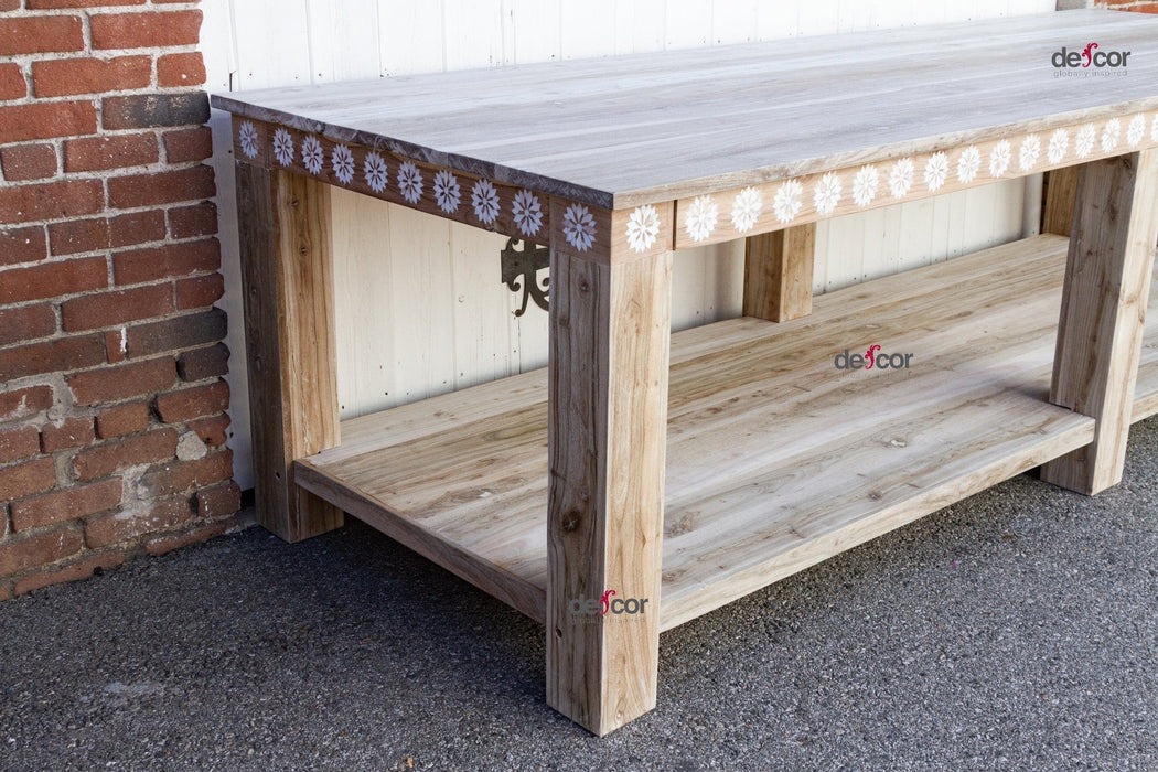 10ft Blossom Mother Pearl Inlay Display Table