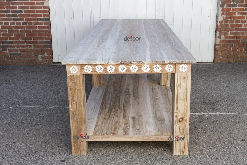 10ft Blossom Mother Pearl Inlay Display Table