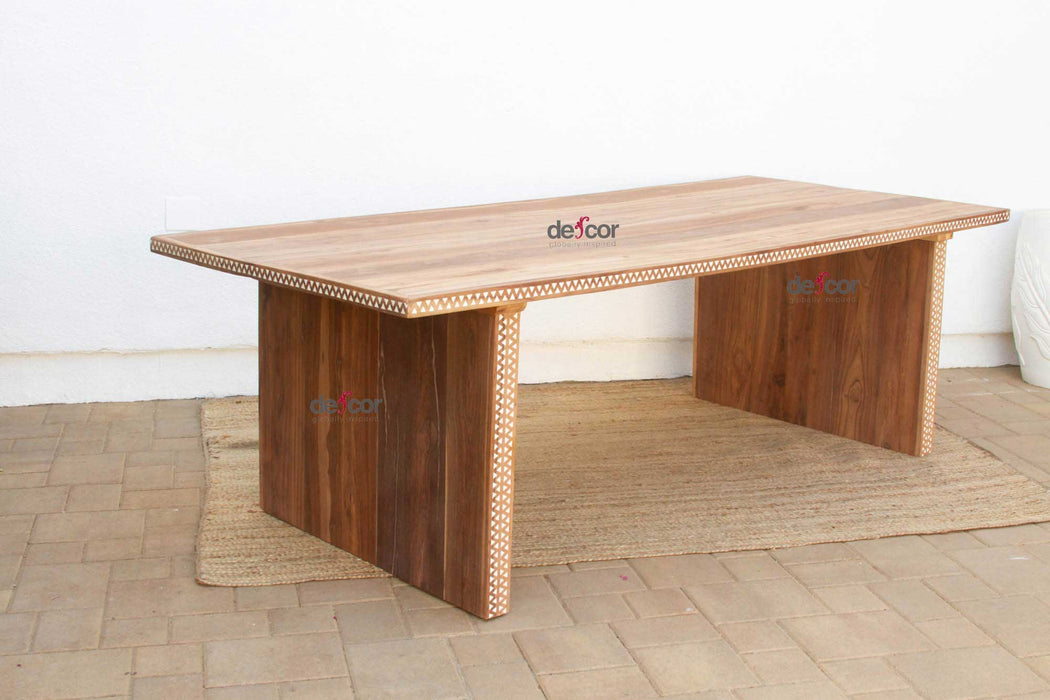 96" Long Mother of Pearl Inlay Dining Table