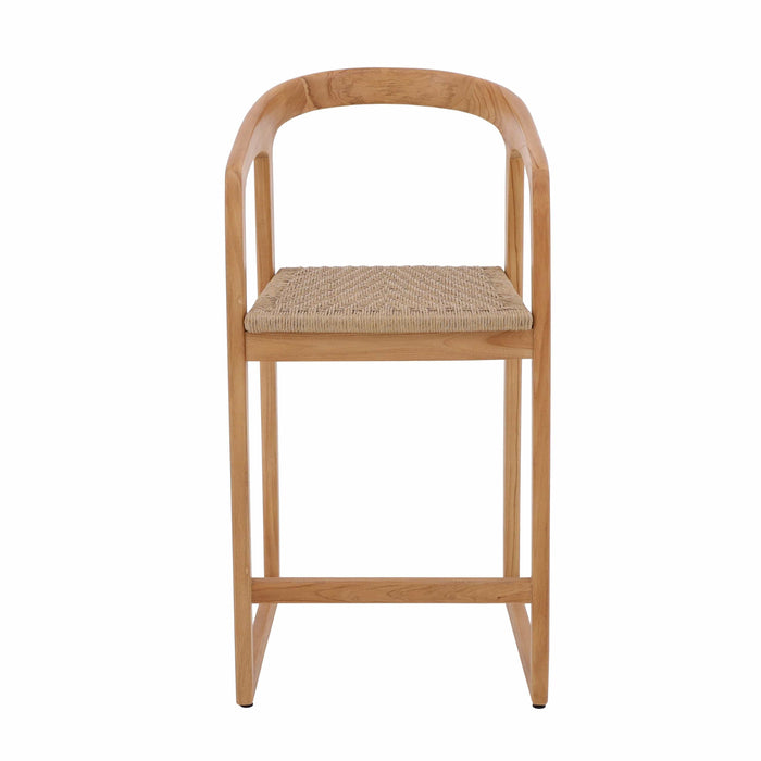 Ubud Natural Teak Indoor/Outdoor Bar Stool