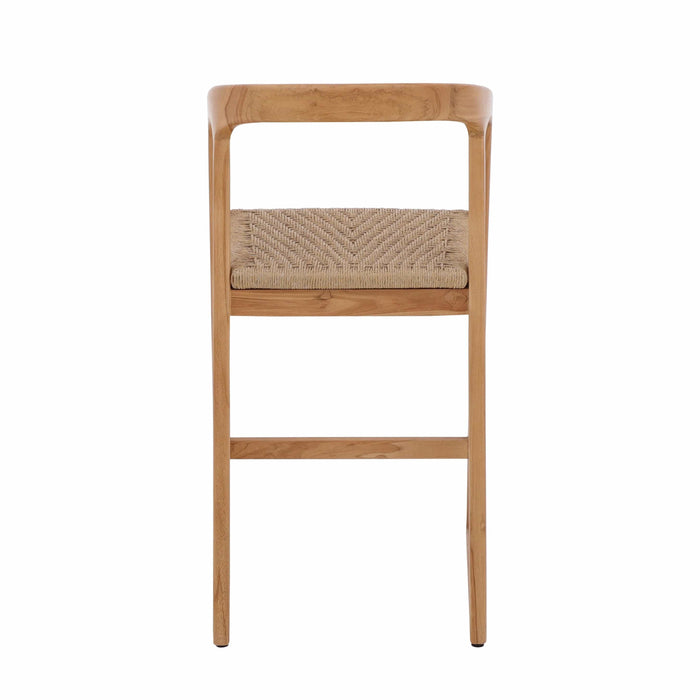 Ubud Natural Teak Indoor/Outdoor Bar Stool